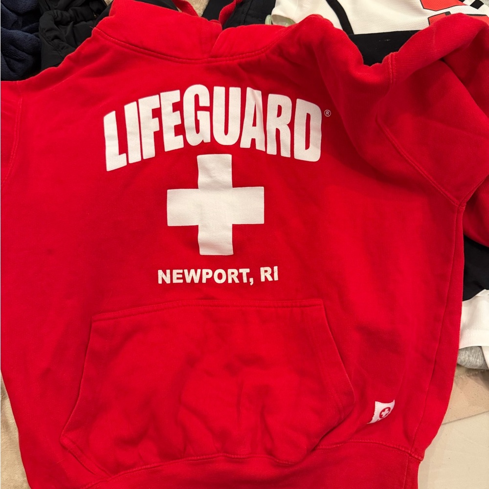 Red Lifeguard Hoodie
